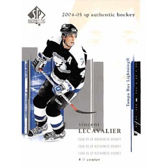 Řadové karty - Lecavalier Vincent - 2004-05 SP Authentic No.82