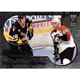 Insertní karty - Lindros Eric, Lemieux Mario - 1995-96 Donruss Elite Cool Trade NNO
