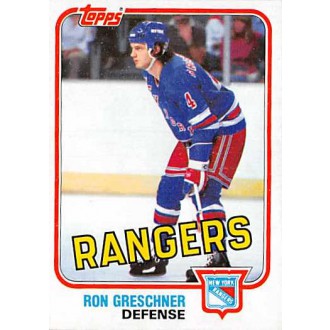Řadové karty - Greschner Ron - 1981-82 Topps No.E97