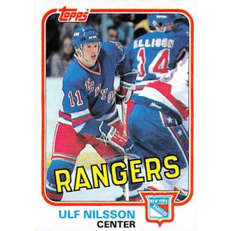 Řadové karty - Nilsson Ulf - 1981-82 Topps No.E102