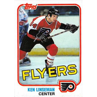 Řadové karty - Linseman Ken - 1981-82 Topps No.E107