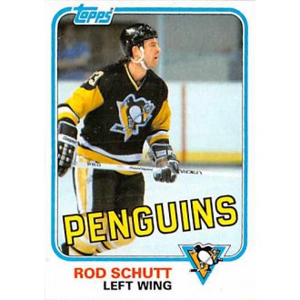 Řadové karty - Schutt Rod - 1981-82 Topps No.E116