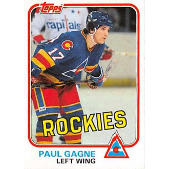 Řadové karty - Gagne Paul - 1981-82 Topps No.W80