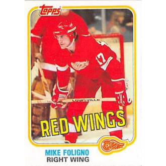 Řadové karty - Foligno Mike - 1981-82 Topps No.W87