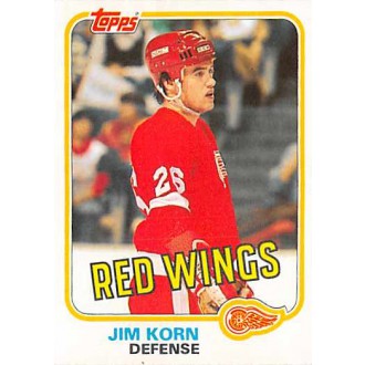 Řadové karty - Korn Jim - 1981-82 Topps No.W91