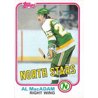 Řadové karty - MacAdam Al - 1981-82 Topps No.W107