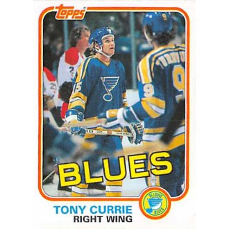 Řadové karty - Currie Tony - 1981-82 Topps No.W116