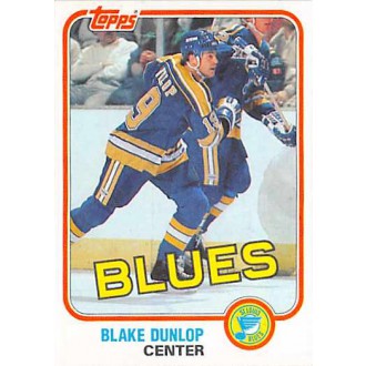 Řadové karty - Dunlop Blake - 1981-82 Topps No.W117