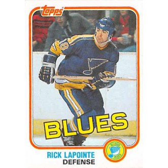 Řadové karty - Lapointe Rick - 1981-82 Topps No.W119