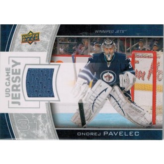 Jersey karty - Pavelec Ondřej - 2013-14 Upper Deck Game Jerseys No.GJ-OP