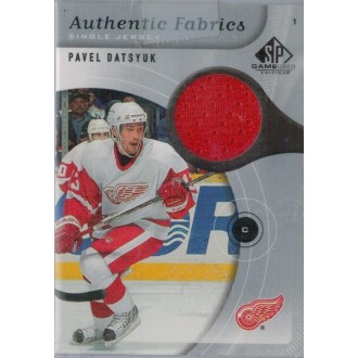 Jersey karty - Datsyuk Pavel - 2005-06 SP Game Used Authentic Fabrics No.AF-PD