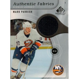 Jersey karty - Parrish Mark - 2005-06 SP Game Used Authentic Fabrics No.AF-MP