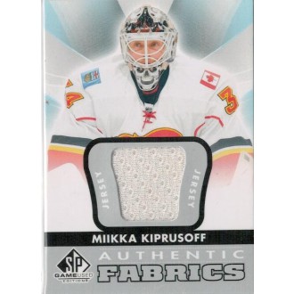 Jersey karty - Kiprusoff Miikka - 2012-13 SP Game Used Authentic Fabrics No.AF-MK