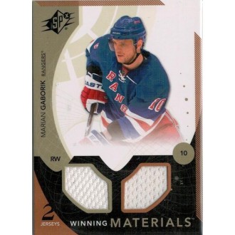 Jersey karty - Gáborík Marián - 2010-11 SPx Winning Materials No.WM-MG