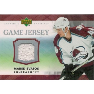 Jersey karty - Svatoš Marek - 2007-08 Upper Deck Game Jerseys No.J-MS