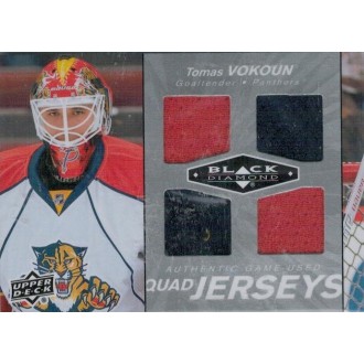 Jersey karty - Vokoun Tomáš - 2010-11 Black Diamond Jerseys Quad No.QJ-VO