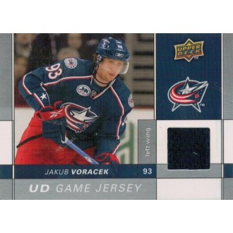 Jersey karty - Voráček Jakub - 2009-10 Upper Deck Game Jerseys No.GJ-JV