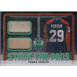 Exkluzivní karty - Vokoun Tomáš - 2016-17 Leaf Masked Men Stack The Pads Emerald No.SP-24