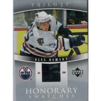 Jersey karty - Hemský Aleš - 2006-07 Trilogy Honorary Swatches No.HS-AH