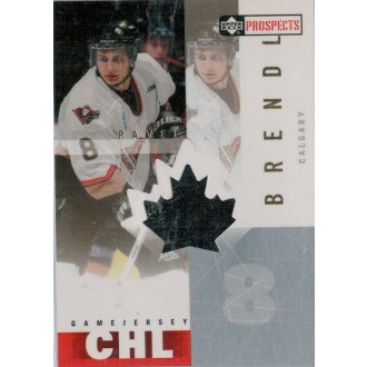 Jersey karty - Brendl Pavel - 2000-01 CHL Prospects Game Jerseys No.PB