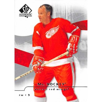 Řadové karty - Howe Gordie - 2008-09 SP Authentic No.71