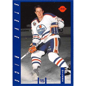 Řadové karty - Rice Steve - 1991-92 IGA Edmonton Oilers