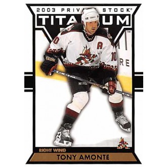 Řadové karty - Amonte Tony - 2002-03 Titanium No.77