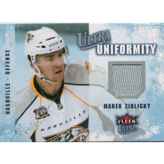Jersey karty - Židlický Marek - 2008-09 Ultra Uniformity No.UA-MZ