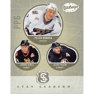 Řadové karty - Iginla Jarome, Bondra Peter, Yashin Alexei - 2002-03 Vintage No.309