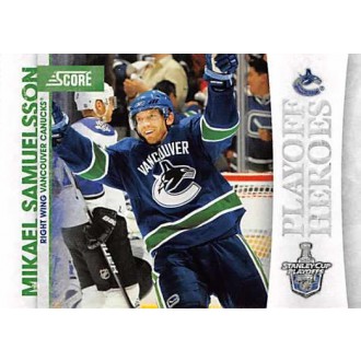 Insertní karty - Samuelsson Mikael - 2010-11 Score Playoff Heroes No.13