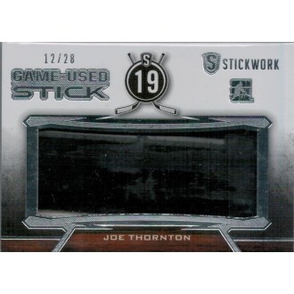 Exkluzivní karty - Thornton Joe - 2015-16 ITG Stickwork Game Used Sticks Silver No.GUS-35