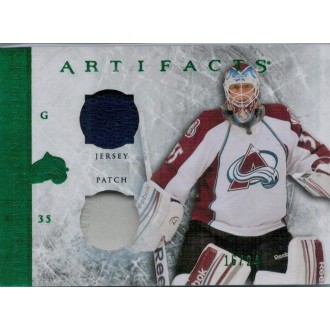 Jersey karty - Giguere Jean-Sebastien - 2012-13 Artifacts Horizontal Jerseys Patches Emerald No.109