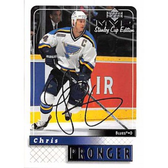 Paralelní karty - Pronger Chris - 1999-00 MVP Stanley Cup Silver Script No.163