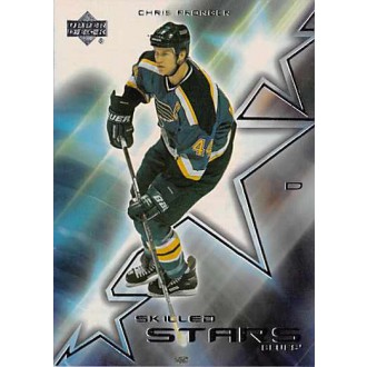 Insertní karty - Pronger Chris - 2001-02 Upper Deck Skilled Stars No.SS3