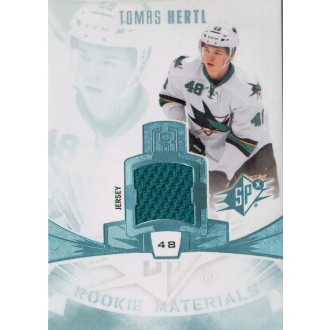 Jersey karty - Hertl Tomáš - 2013-14 SPx Rookie Materials No.RM-TH