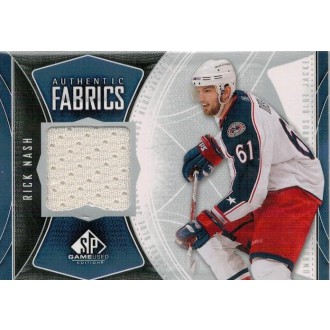 Jersey karty - Nash Rick - 2009-10 SP Game Used Authentic Fabrics No.AF-RN