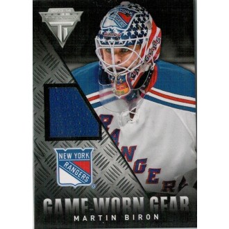 Jersey karty - Biron Martin - 2013-14 Titanium Game Worn Gear blue No.GG-MBI