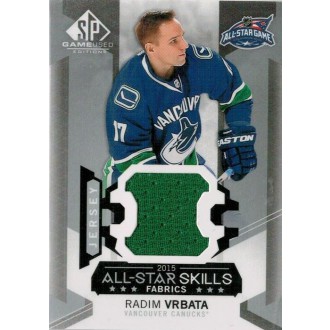 Jersey karty - Vrbata Radim - 2015-16 SP Game Used All-Star Skills Fabrics No.AS-17