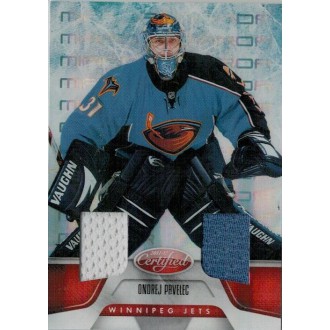 Jersey karty - Pavelec Ondřej - 2011-12 Certified Mirror Red Materials Dual No.82