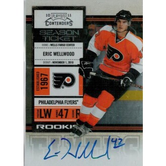 Podepsané karty - Wellwood Eric - 2010-11 Playoff Contenders No.155