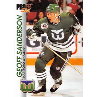 Řadové karty - Sanderson Geoff - 1992-93 Pro Set No.63