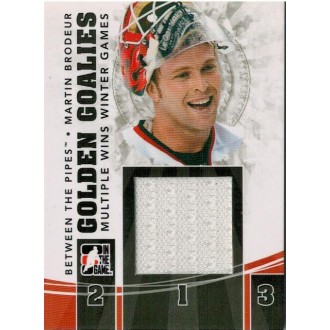 Jersey karty - Brodeur Martin - 2010-11 Between The Pipes Golden Goalies Jerseys Black No.GG-05