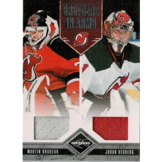Jersey karty - Brodeur Martin, Hedberg Johan - 2011-12 Limited Brothers In Arms Materials No.6