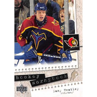 Insertní karty - Heatley Dany - 2005-06 Upper Deck Scrapbooks No.HS15