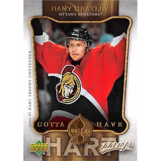 Insertní karty - Heatley Dany - 2006-07 MVP Gotta Have Hart No.HH25