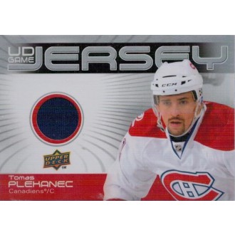 Jersey karty - Plekanec Tomáš - 2010-11 Upper Deck Game Jerseys blue No.GJ-TP