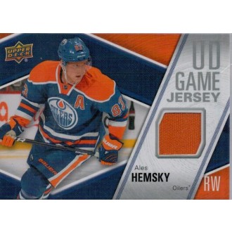 Jersey karty - Hemský Aleš - 2011-12 Upper Deck Game Jerseys No.GJ-AH