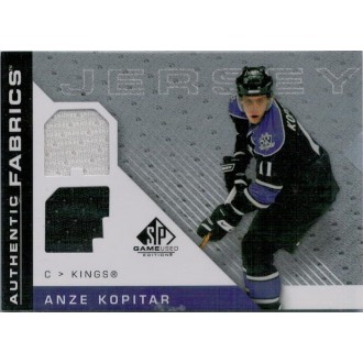 Jersey karty - Kopitar Anze - 2007-08 SP Game Used Authentic Fabrics No.AF-KO