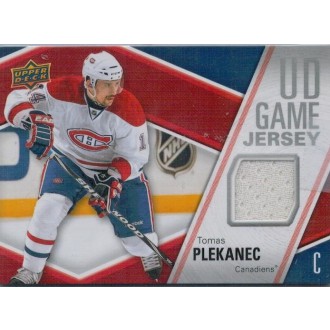 Jersey karty - Plekanec Tomáš - 2011-12 Upper Deck Game Jerseys No.GJ-TP