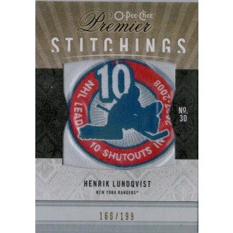 Jersey karty - Lundqvist Henrik - 2009-10 OPC Premier Stitchings No.PS-HL